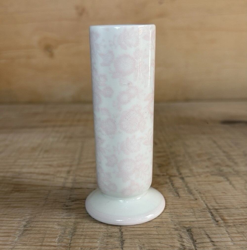 Crowning Touch Collection Ceramic Creamer Pink Floral Glossy 2 oz 4.5" Japan